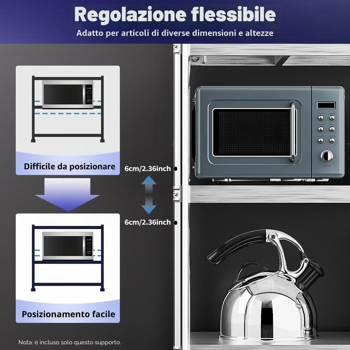 Tavolo da cucina in acciaio inox, 80 x 80 x 40 cm, tavolo da cucina in acciaio inox, per carichi pesanti, 3 ripiani, per gastronomia, 50 kg, per dispense, ristoranti, cucine, grandi cucine