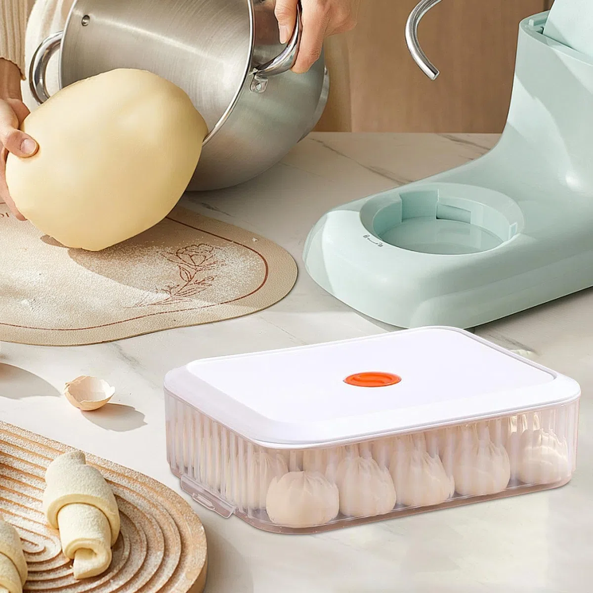 Scatola di lievitazione | Contenitore per fermentazione per cucina | Scatola per la prova non appiccicosa per cucina, forno, ristorante, pane, pizza