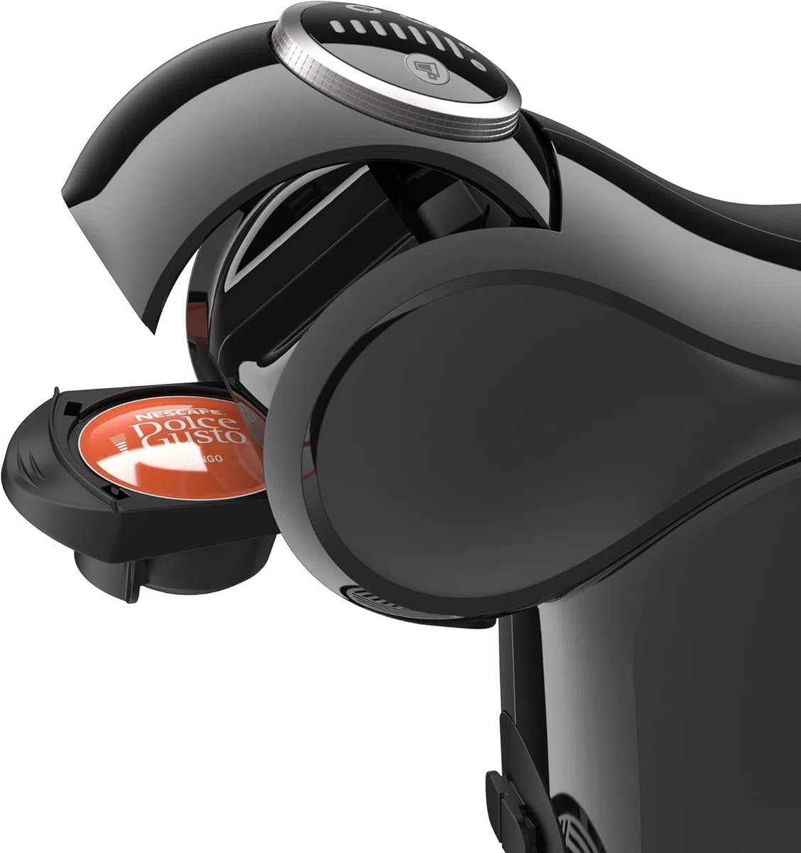 De’Longhi Nescafé Dolce Gusto Genio S Plus – Macchina da Caffè a Capsule Automatica, 15 Bar, Espresso Boost, Hot & Cold, Bundle 32 Capsule: KitKat Cacao & Wafer + Espresso Roma, Nera (EDG315.B)