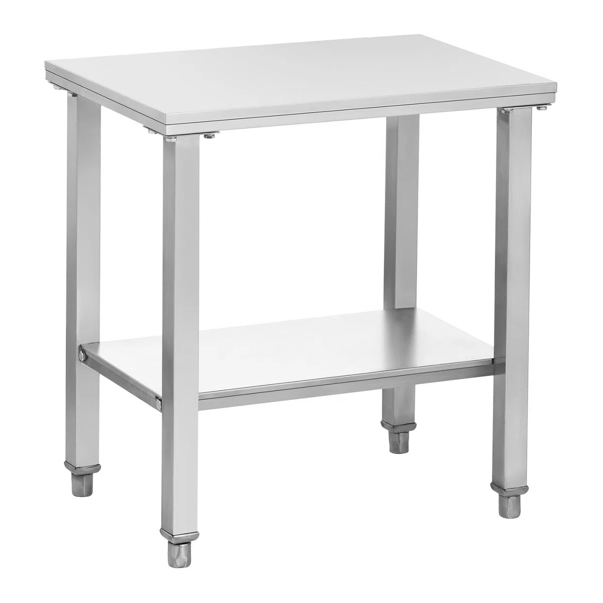 Royal Catering RCSF-15D Ripiano Inox per Friggitrice Doppia Ripiano da Cucina in Acciaio Inox (62 x 42 x 65,1 cm, Acciaio inox, 150 kg di carico)