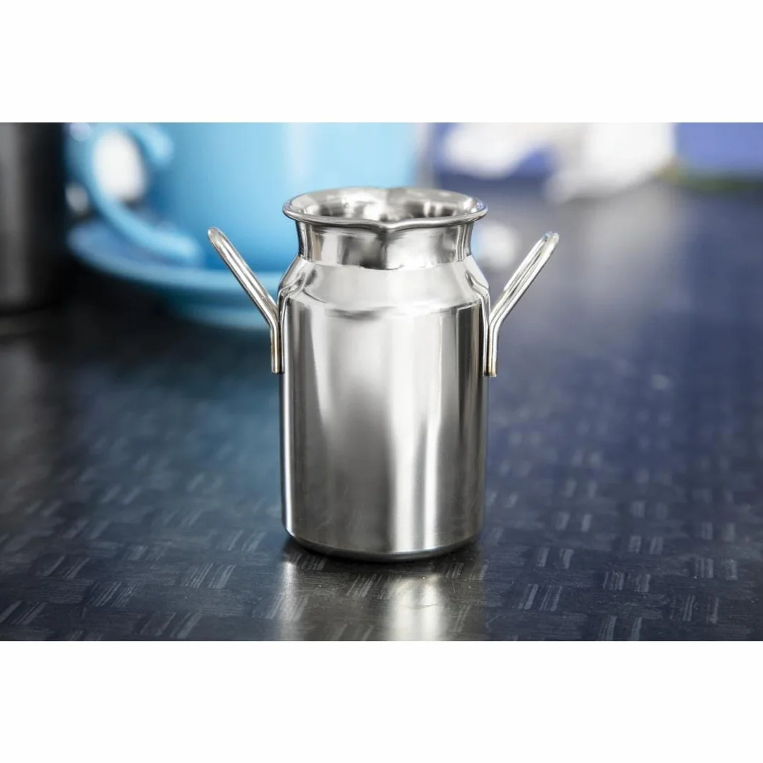 Nisbets CL209 mini bidone del latte in acciaio INOX, medium, 120 ml, 4.25 ml, diametro 45 x 80 mm H