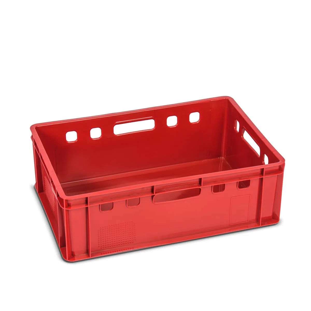 gardivo E2 - Cassette per macellaio, 5 pezzi, 60 x 40 x 20, colore rosso, impilabili, resistenti alla vita, in plastica Eurobox