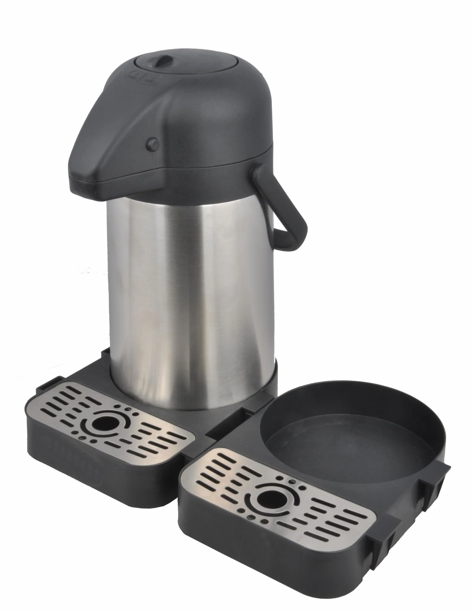 METRO Professional Vaschetta raccogli-Gocce per Dispenser di Bevande Airpot da 3-5 L, Polipropilene/Acciaio Inox