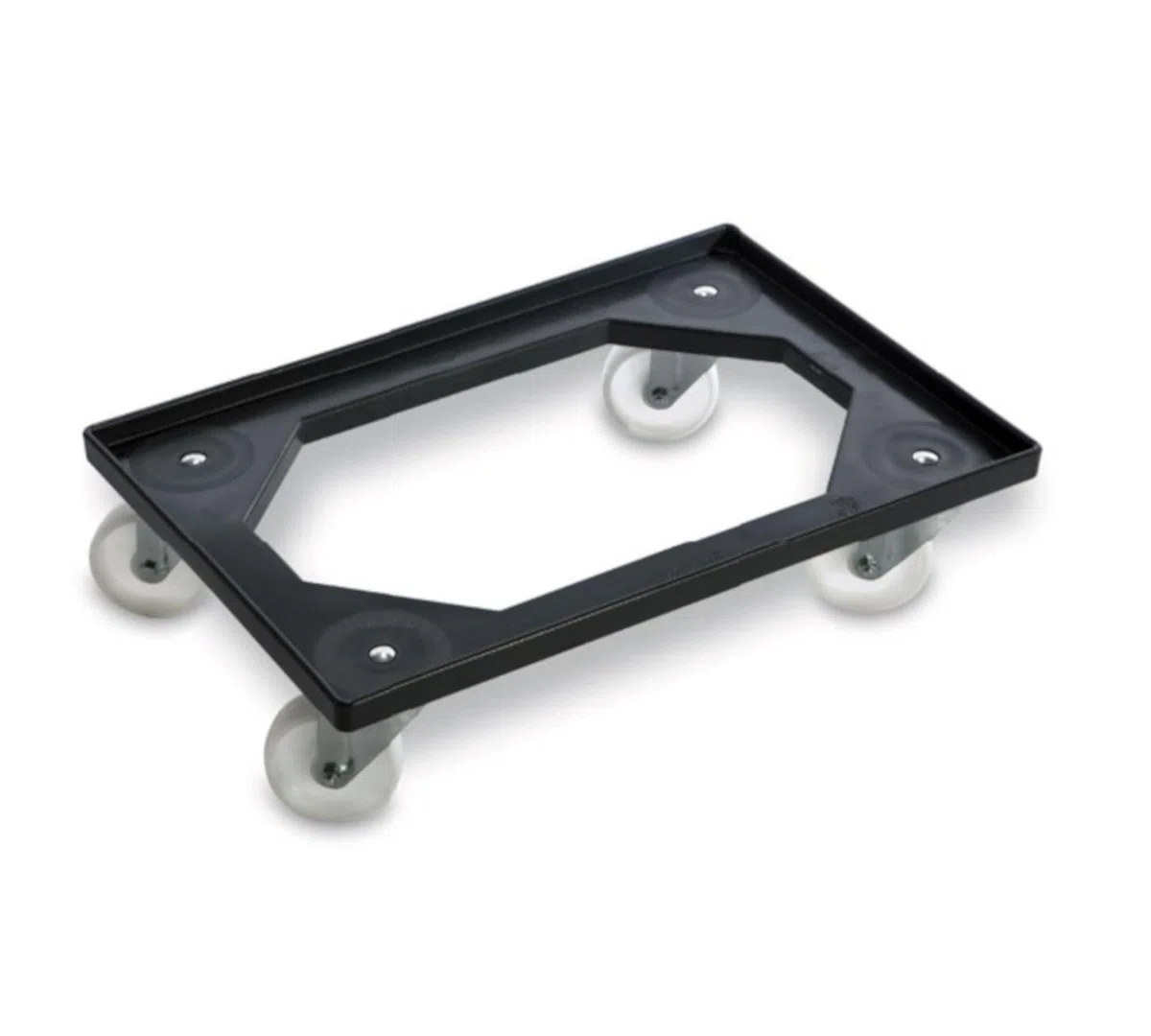 Carrello Con Ruote Porta Casse Per Trasportare Contenitori Box Cassette Portaimpasto da cm. 60x40 Ristorazione Panifici Pizzerie Portata Max 250 kg