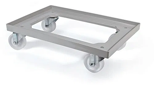 GENUS DEI carrello per cassetta portaimpasto colore grigio. Portata 250 kg.