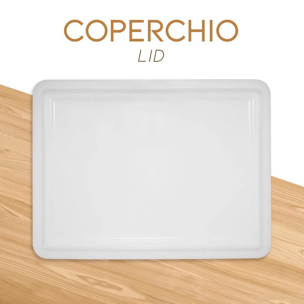 Lage Vaschetta + Coperchio Porta Impasto Lievitazione - Cassetta Contenitore in Plastica Polietilene per Pane Pizza Alimenti da Forno Sovrapponibile per Conservazione 12 litri - 30 x 40 x 10 cm