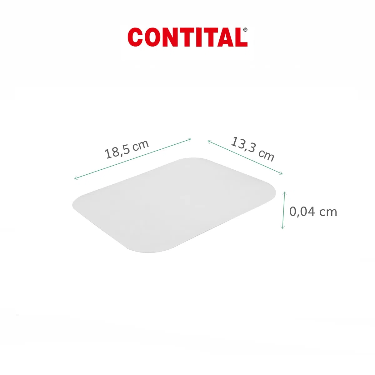 CONTITAL Coperchi Cartoncino CR8L CA per Contenitori in alluminio 2 Porzioni - 100 pezzi
