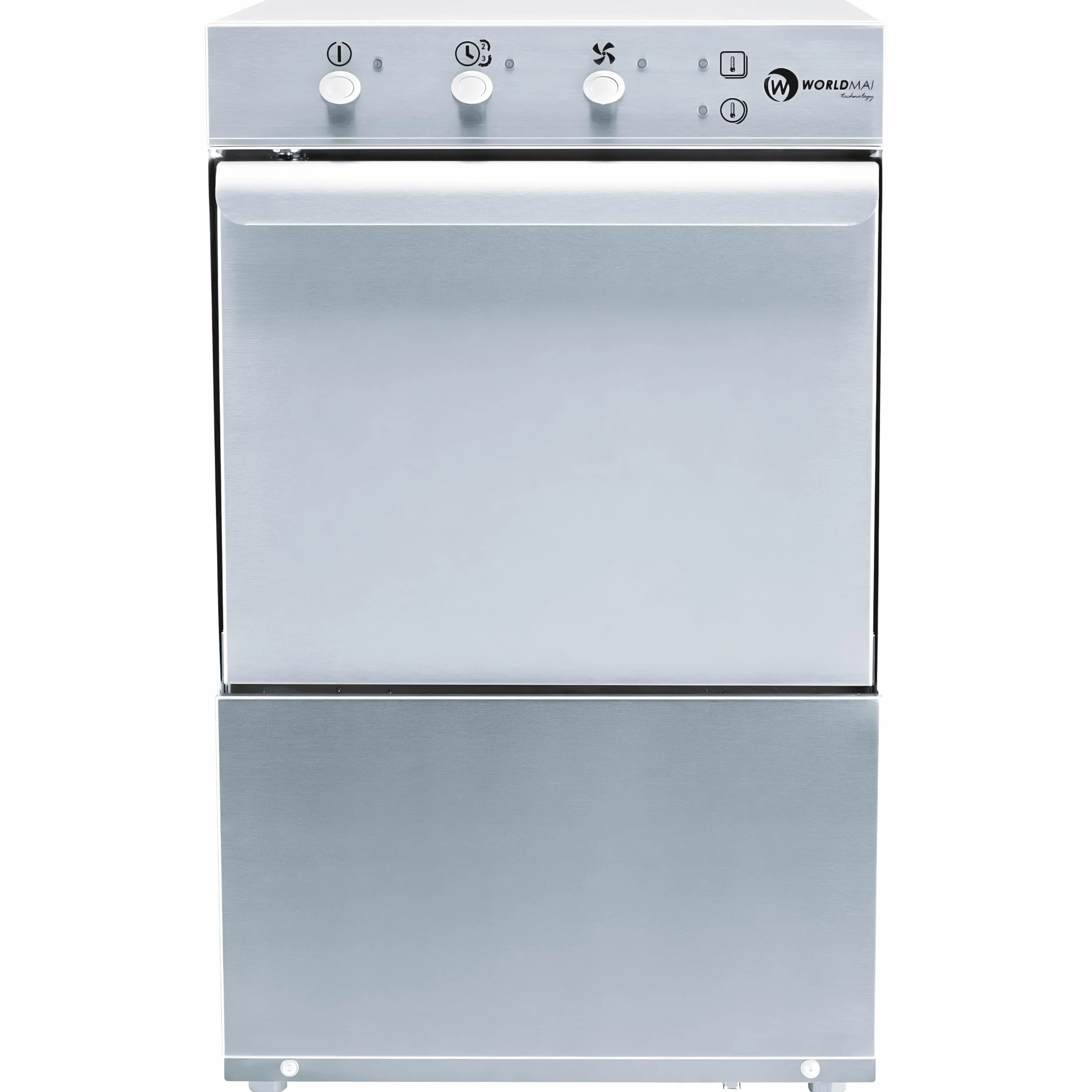 Lavabicchieri Professionale WORLDMAI 35x35 con Pompa di Scarico e Dosatore Brillantante. Macchina Lavapiatti per Cucina di Ristorante, Bar e Horeca. - MADE IN EUROPE