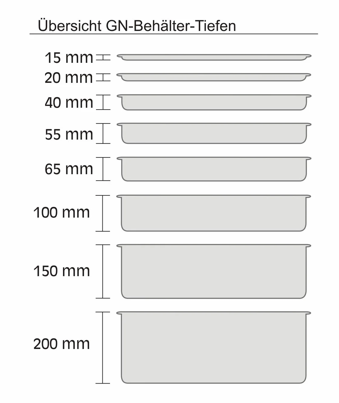 APS GN 2/3. Diverse Versioni, Acciaio Inox, 1,5 Liter, Tiefe: 20mm