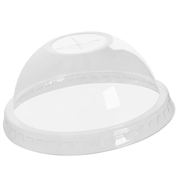 Coperchio con Foro a Cupola in Pet Riciclabile per Bicchiere 350/400/500 ml – 150 pz - Bicchieri da Asporto Bevande Fredde e Calde