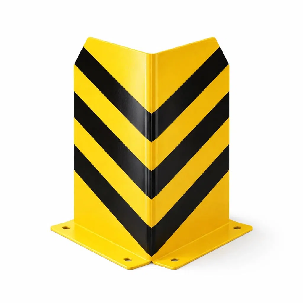 Protezione angolare in acciaio – Protezione antitramma angolare & Rammecke – Protezione antincastro per scaffale, scaffale alto, vialetto, cortile e garage (altezza 40 cm)