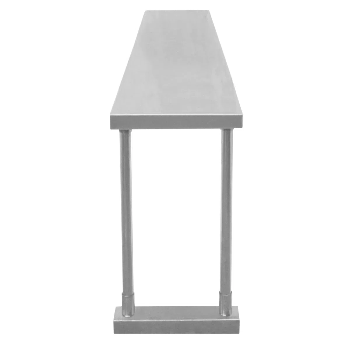 Kukoo - Ripiano con Mensole per Tavolo in Acciaio Inox da Cucina Ristorante, Acciaio Inossidabile Resistente alla Corrosione per Albergo Bar Hotel Catering Pub Largo - Singola - 180cm