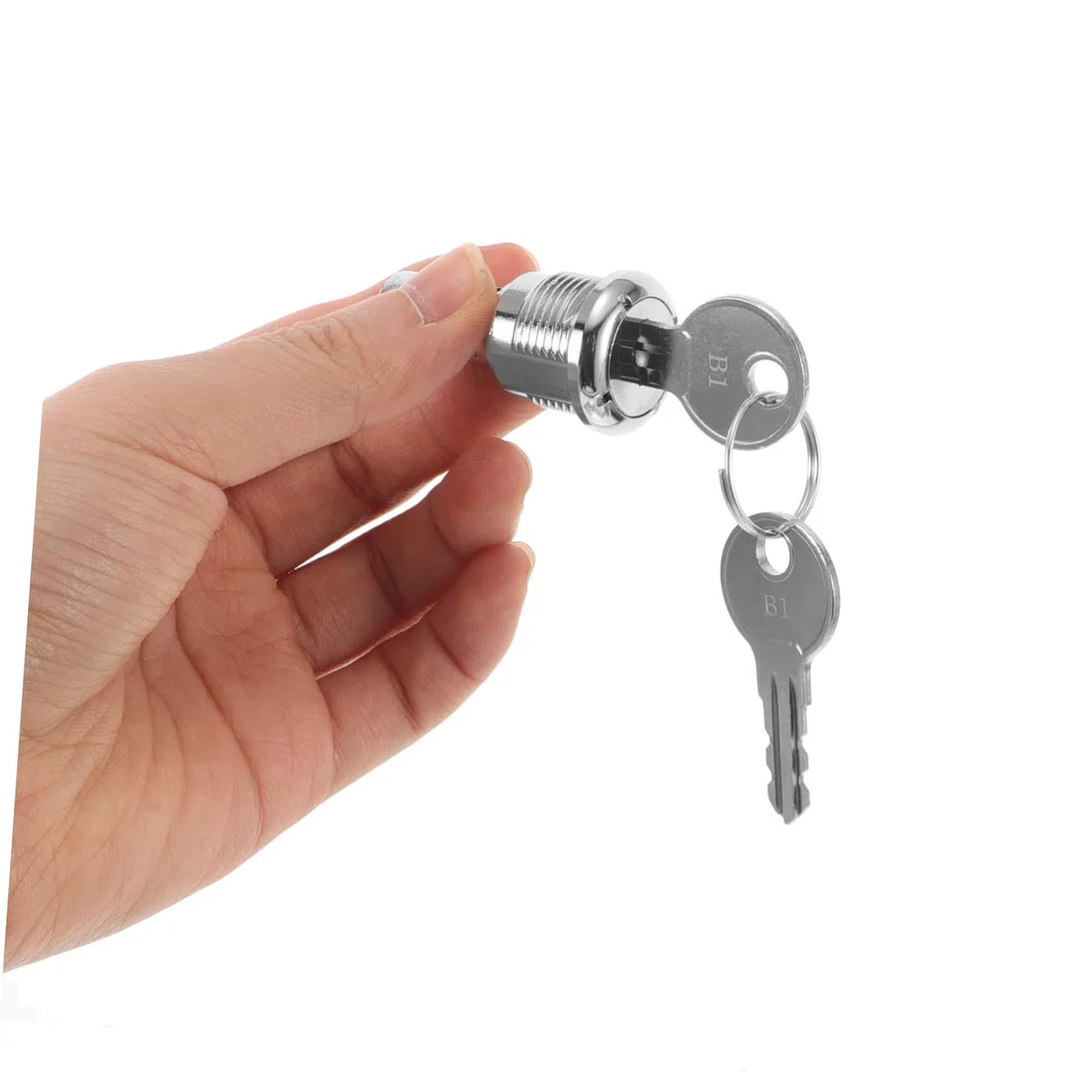 OUNONA Chiavetta per Gumball Machine in Metallo Argentato, Serratura Versatile e Facile da Installare per Distributori Automatici e Accessori Macchina Vending