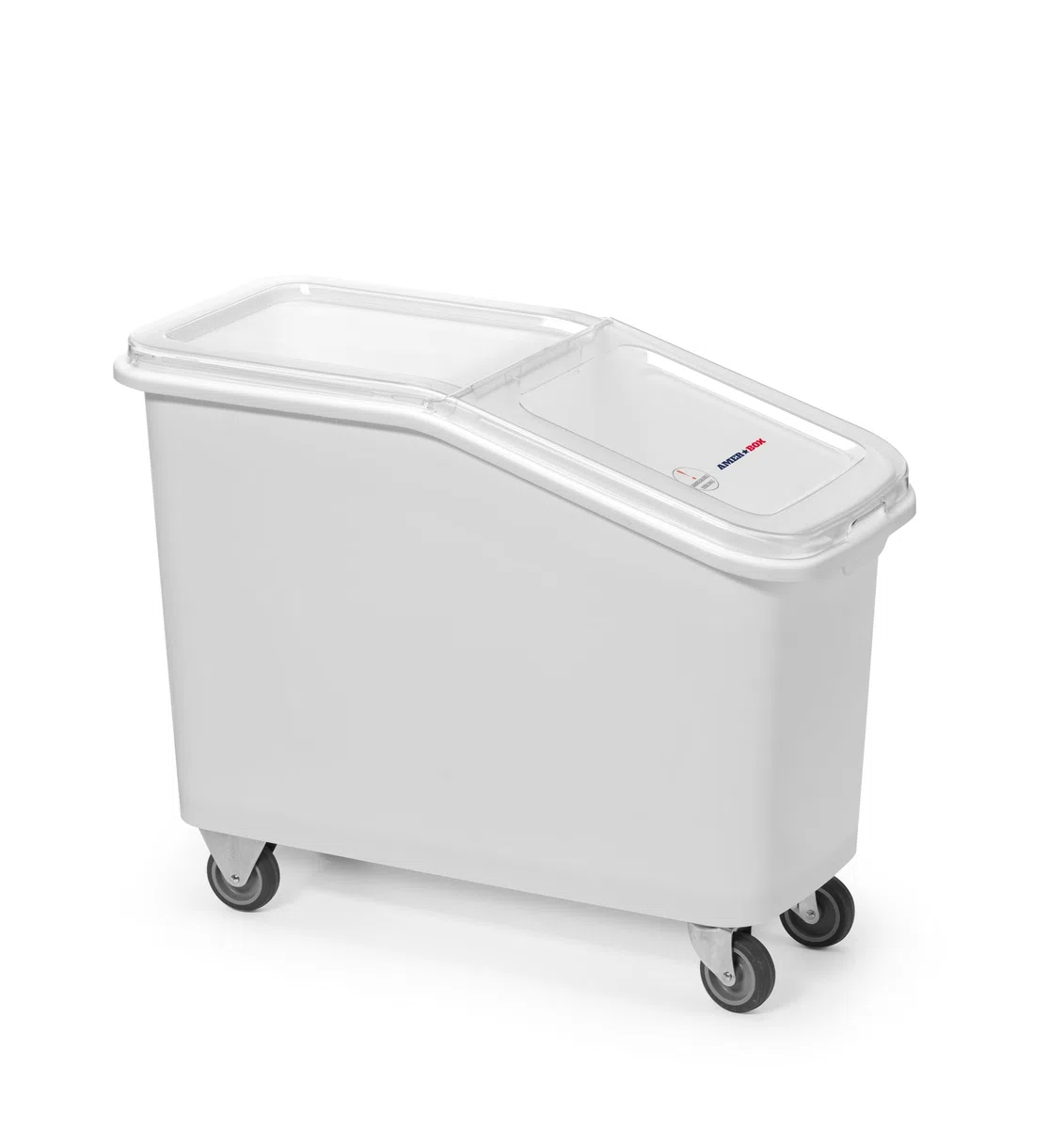 HENDI Carrello per ingredienti, Amerbox, contenitore di stoccaggio per ingredienti secchi, trasporto porta farina, zucchero, sale, cereali, riso, 62L, 345x720x(H)570mm, bianco, polipropilene