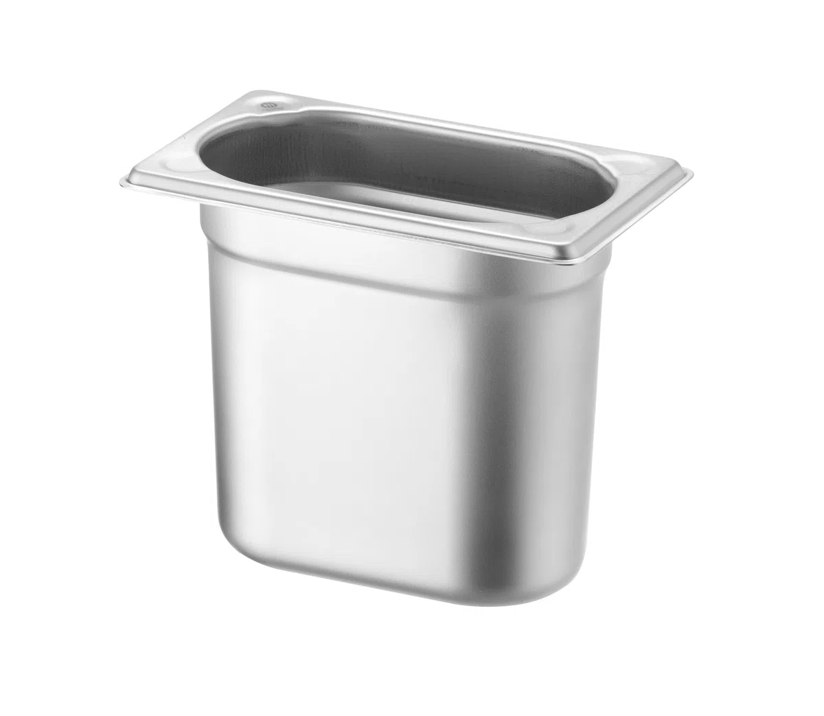 HENDI Contenitore Gastronorm GN 1/9, Kitchen Line, resistenza termica -40 °C a 250 °C, adatto a forno e bagnomaria, 1,3L, 176x108x(H)150mm, acciaio inox