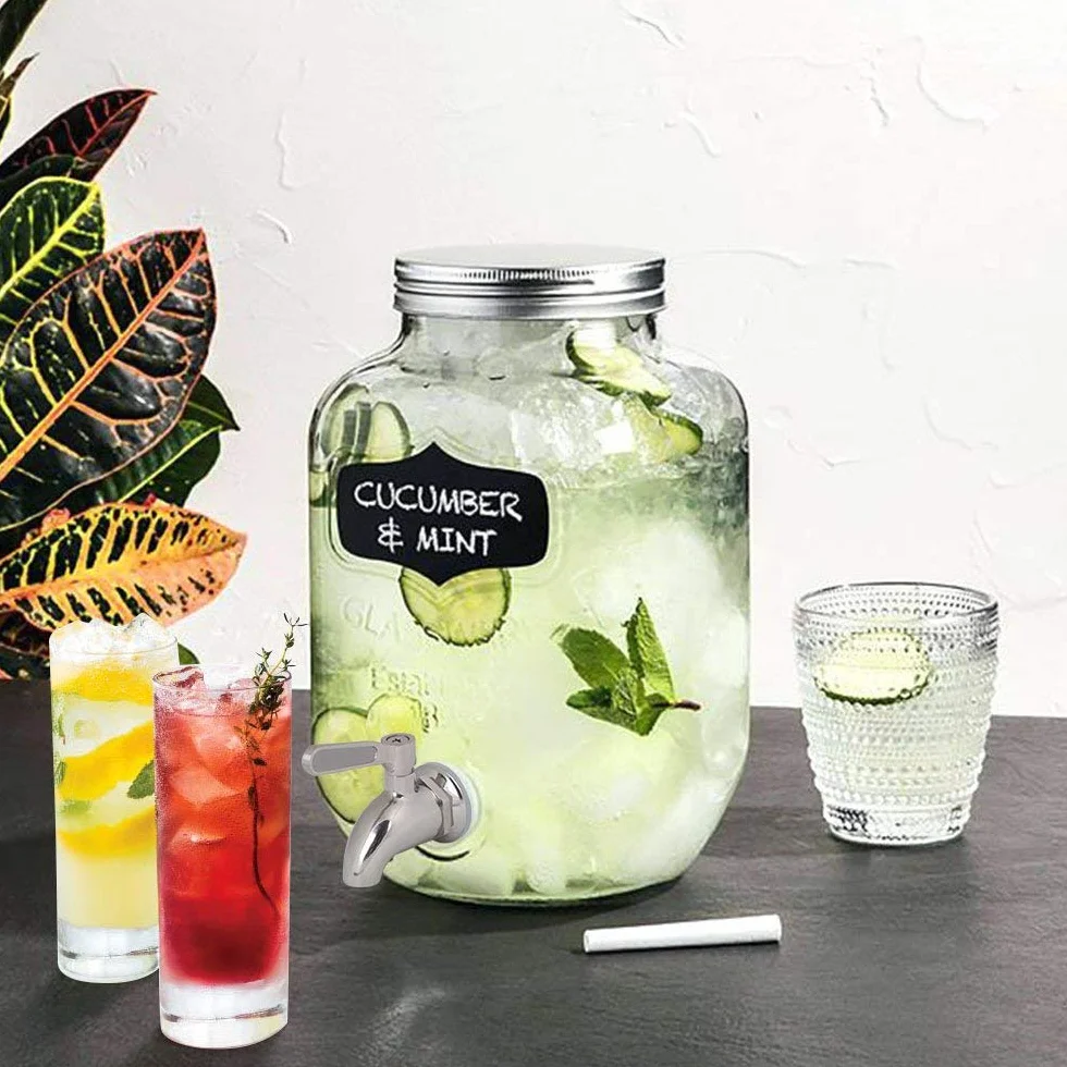 Vicloon Rubinetto Dispenser in Acciaio Inox 304 per Bevanda, Vino, Birra, Bibita, Acqua Fredda, Succo, Latte - Cromo (12 mm)