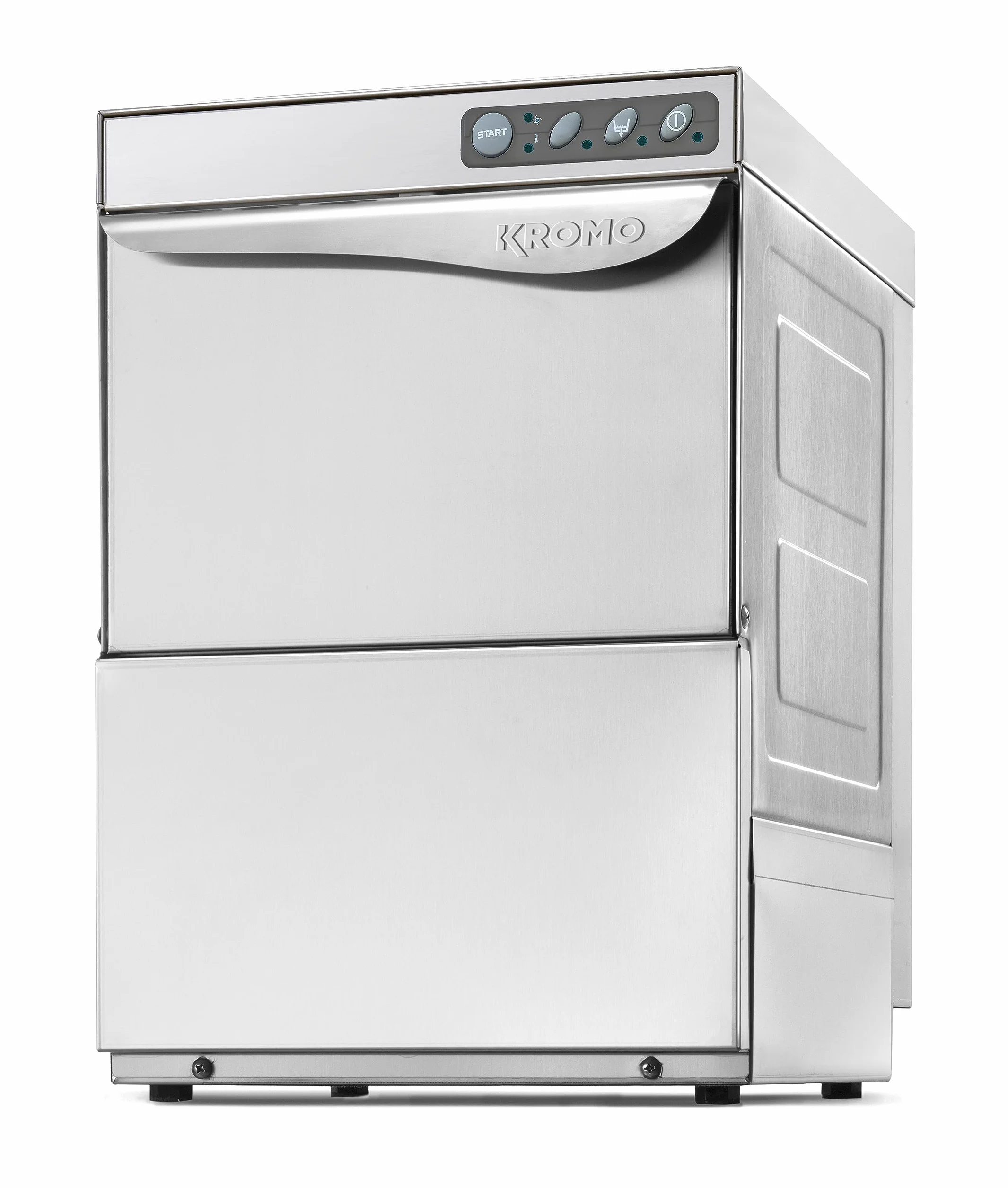 MBH - Lavabicchieri professionale KROMO AQUA 35 in acciaio inossidabile SENZA pompa di scarico. Macchina lavastoviglie per cucina industriale di bar, ristorante e ristorazione.