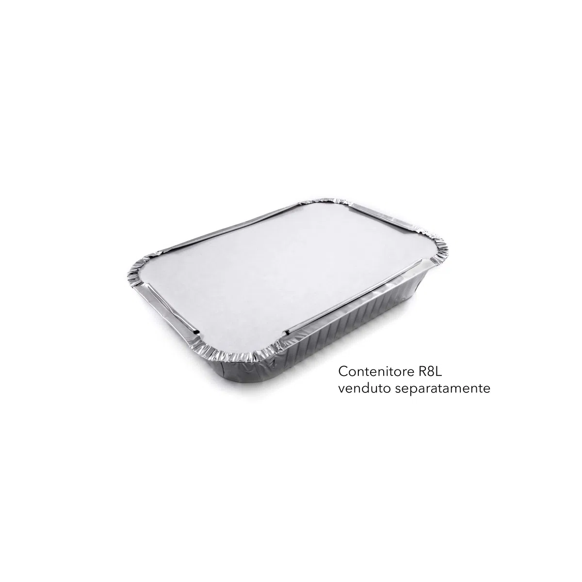 CONTITAL Coperchi Cartoncino CR8L CA per Contenitori in alluminio 2 Porzioni - 100 pezzi