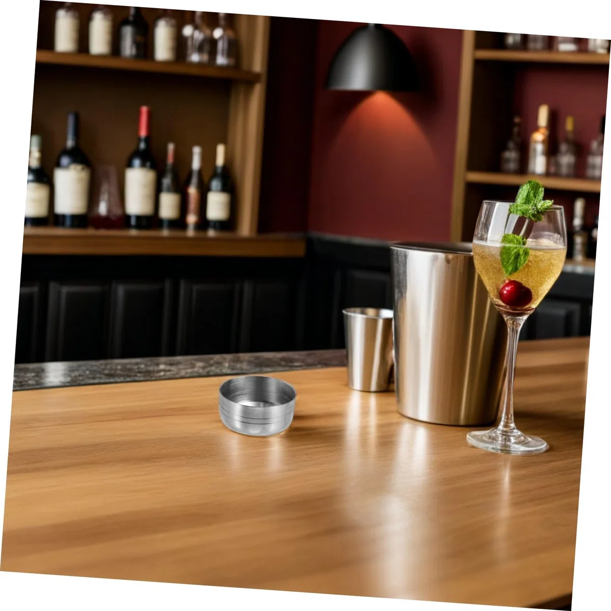 Coperchio Tappo Riutilizzabile e Portatile per Cocktail Shaker in Inossidabile 350ml per Shaker Cup, Accessorio per Bartender Professionisti e Domestico