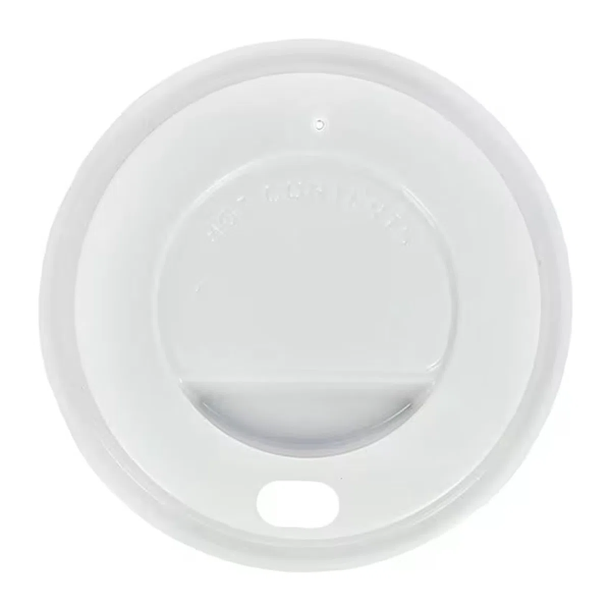 BIOVIRA Coperchi Bianchi con Beccuccio per Bicchieri 200ml/7oz Ø73mm Foro Bevuta, 50 Pezzi per Asporto Caffè e Tè