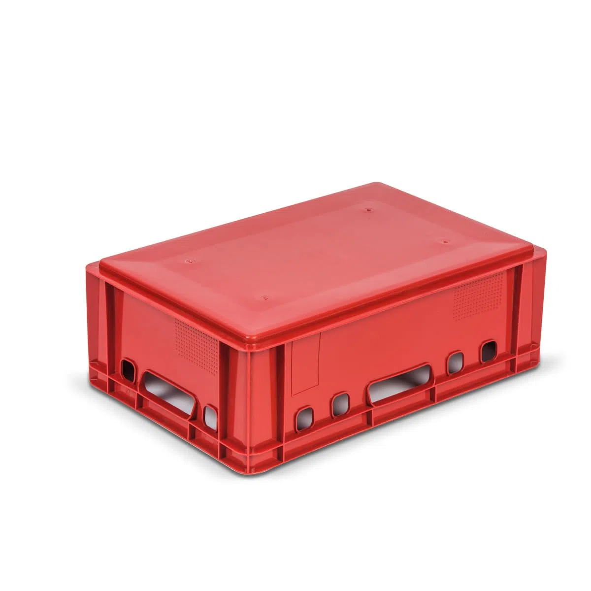 gardivo E2 - Cassette per macellaio, 5 pezzi, 60 x 40 x 20, colore rosso, impilabili, resistenti alla vita, in plastica Eurobox
