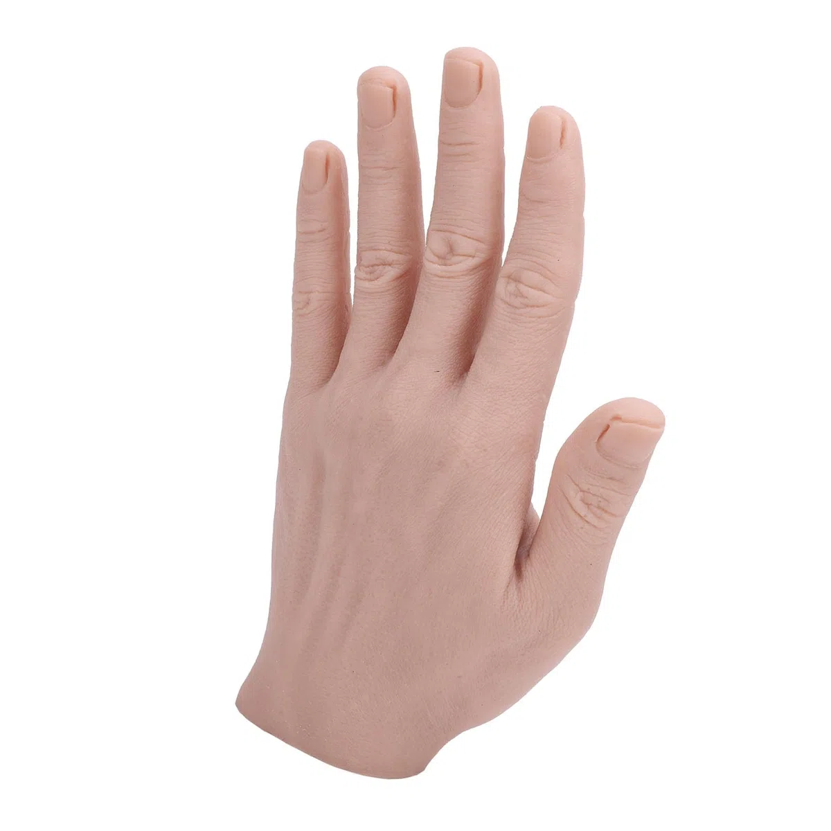 Modello a Mano in Silicone, Silicone Pieghevole -Mano Morbido Portatile, Realistico Riutilizzabile per Oggetti di Scena (Mano sinistra)