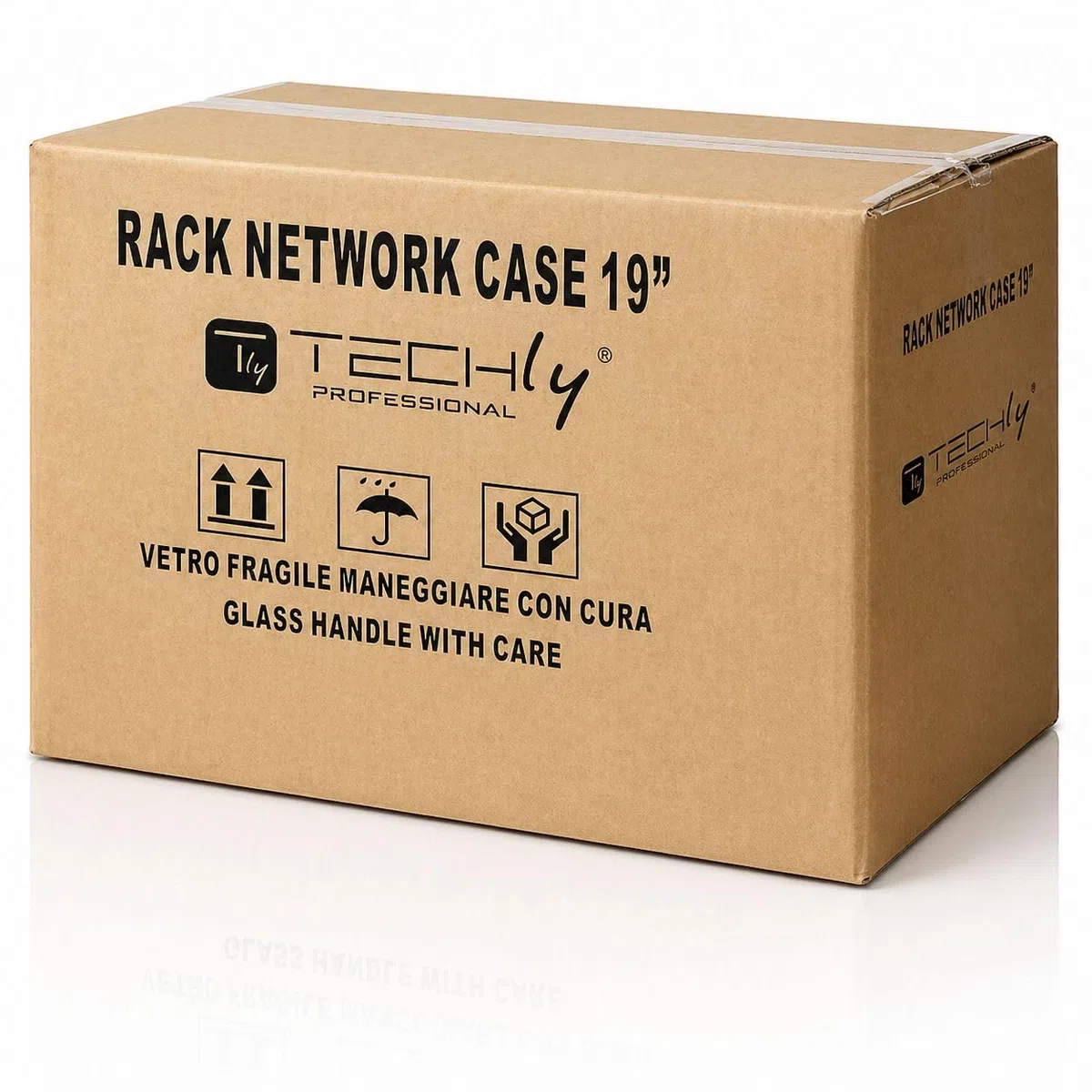 Techly Professional 023592 Armadio Rack 19" a Muro 6U Prof. 320 Nero Assemblato Nero
