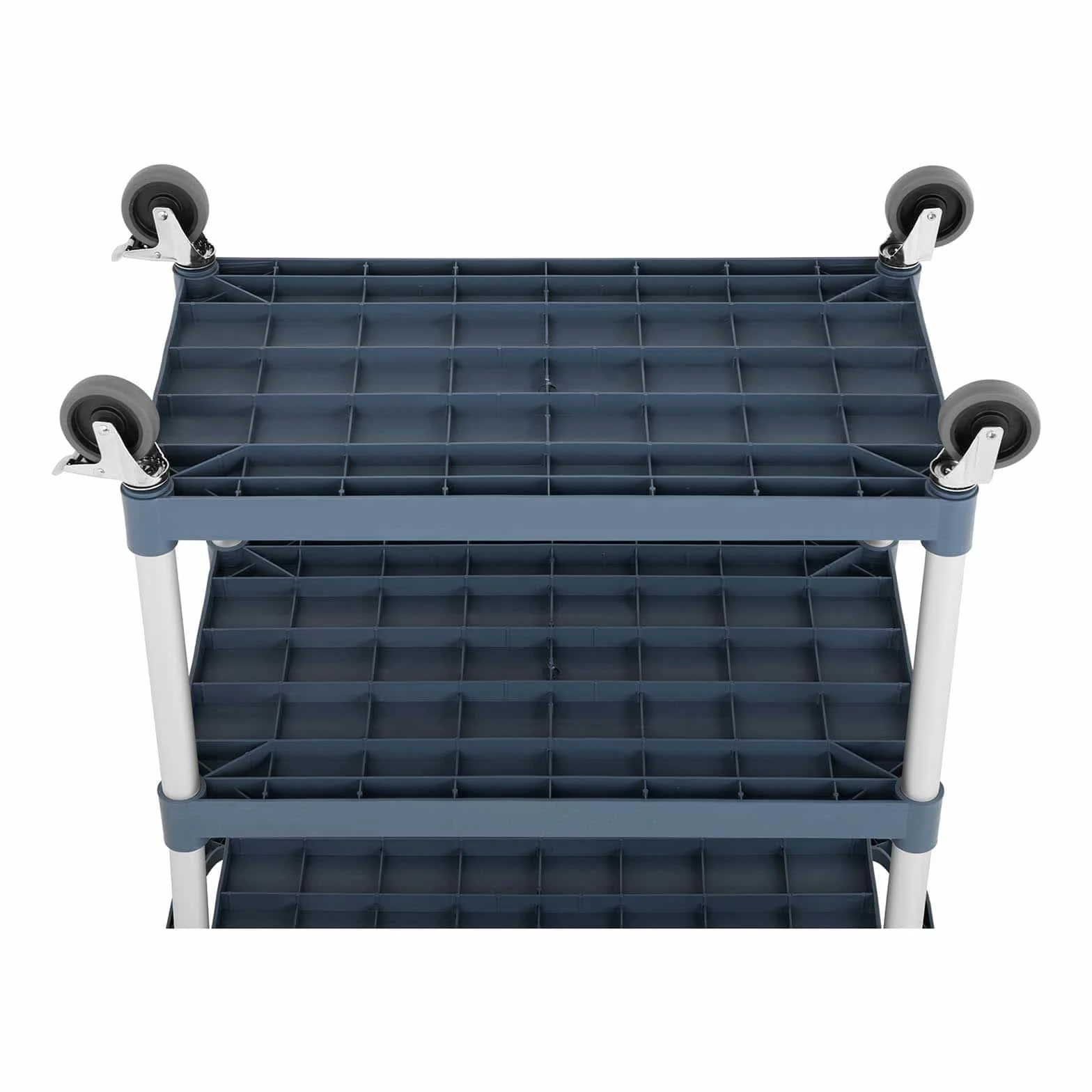 Royal Catering Carrello Di Servizio Ristorante Carrello Per Sala RC-ST910SS (3 Ripiani, 4 Ruote, 150 kg, Alluminio)