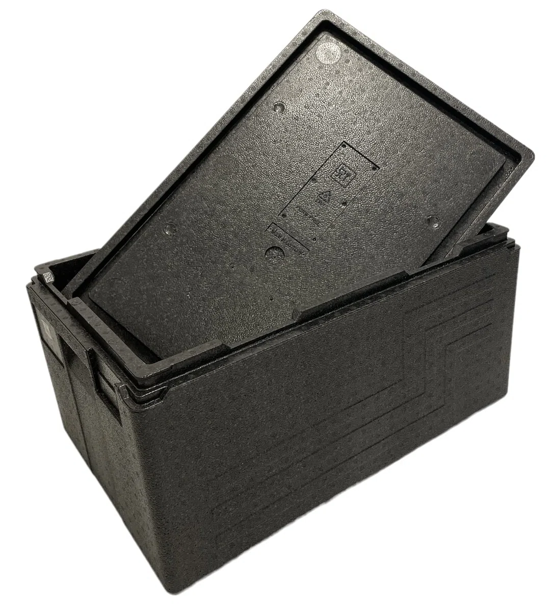ZStyle Scatola termica in EPP, Contenitore Isotermico, Scatola Isolante Professionale Per Alimenti Caldi e Freddi, Catering, EPP Box, Trasporto, Eco Line (D - 60x40x31.6 cm - capacità 46 lt)