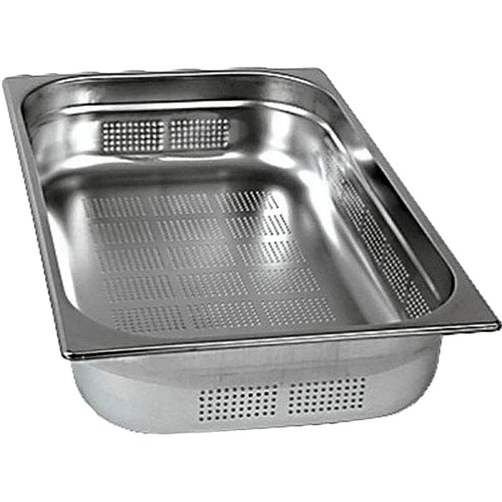 Bacinella Forata GN 1/1. Acciaio Inox. 53,00x32,50x10,00 cm