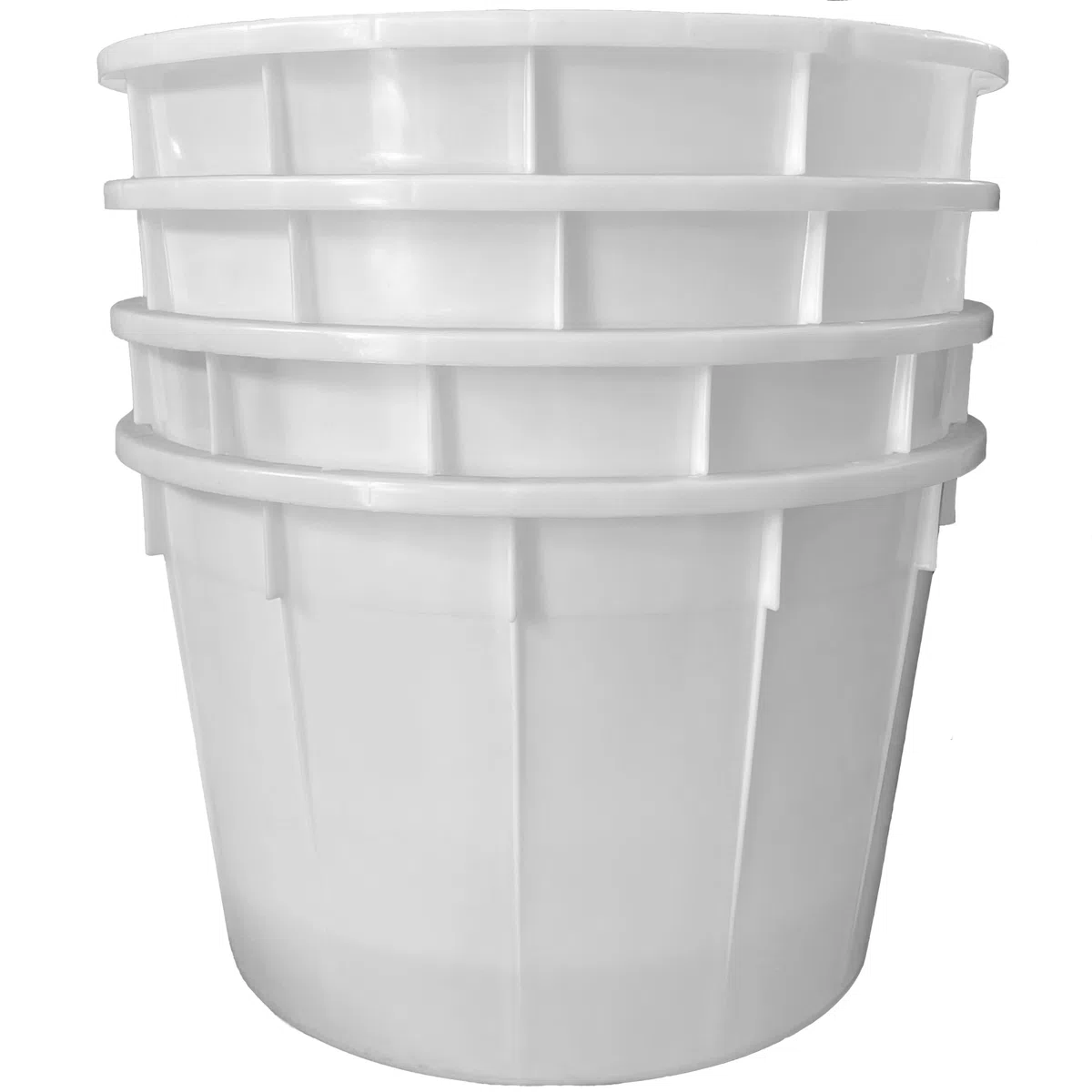 Mastello per enologia in plastica (HDPE), Mis. Ø 110 x 35 cm, capacità 275 Lt, colore neutro (275 Lt - Neutro)