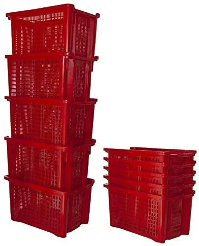 10 Cassette agricole impilabili Aperte per Olive