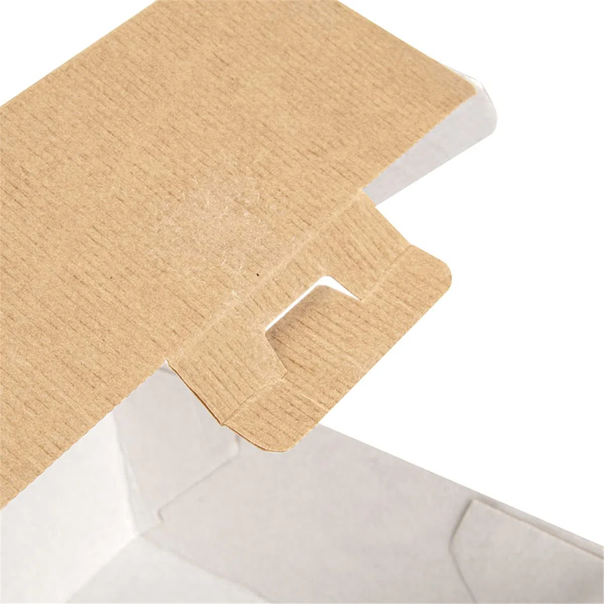 Garcia de Pou 50 pezzi - Scatole Hamburger 'Thepack' 220 G/M2 13 x 12,5 x 9 cm naturale cartone ondulato Nano-Micro