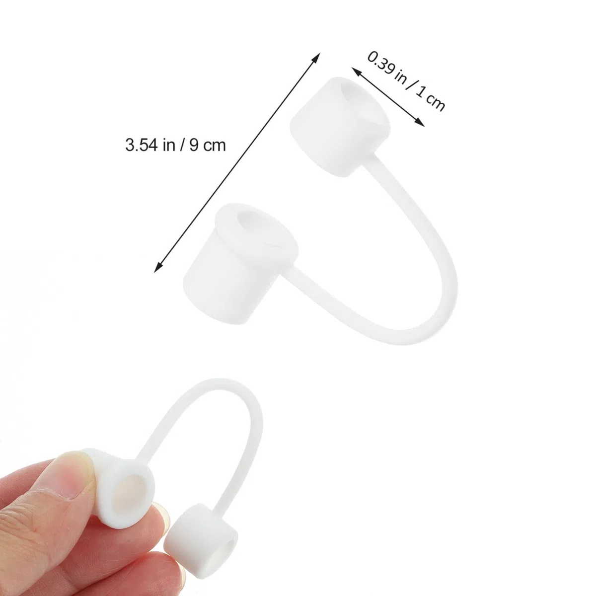 Uonlytech Tappi di Silicone per Cannucce 4 Pezzi Coperture Antipolvere Pratiche e Resistenti per Bevande Riutilizzabili e Trasporto Comodo