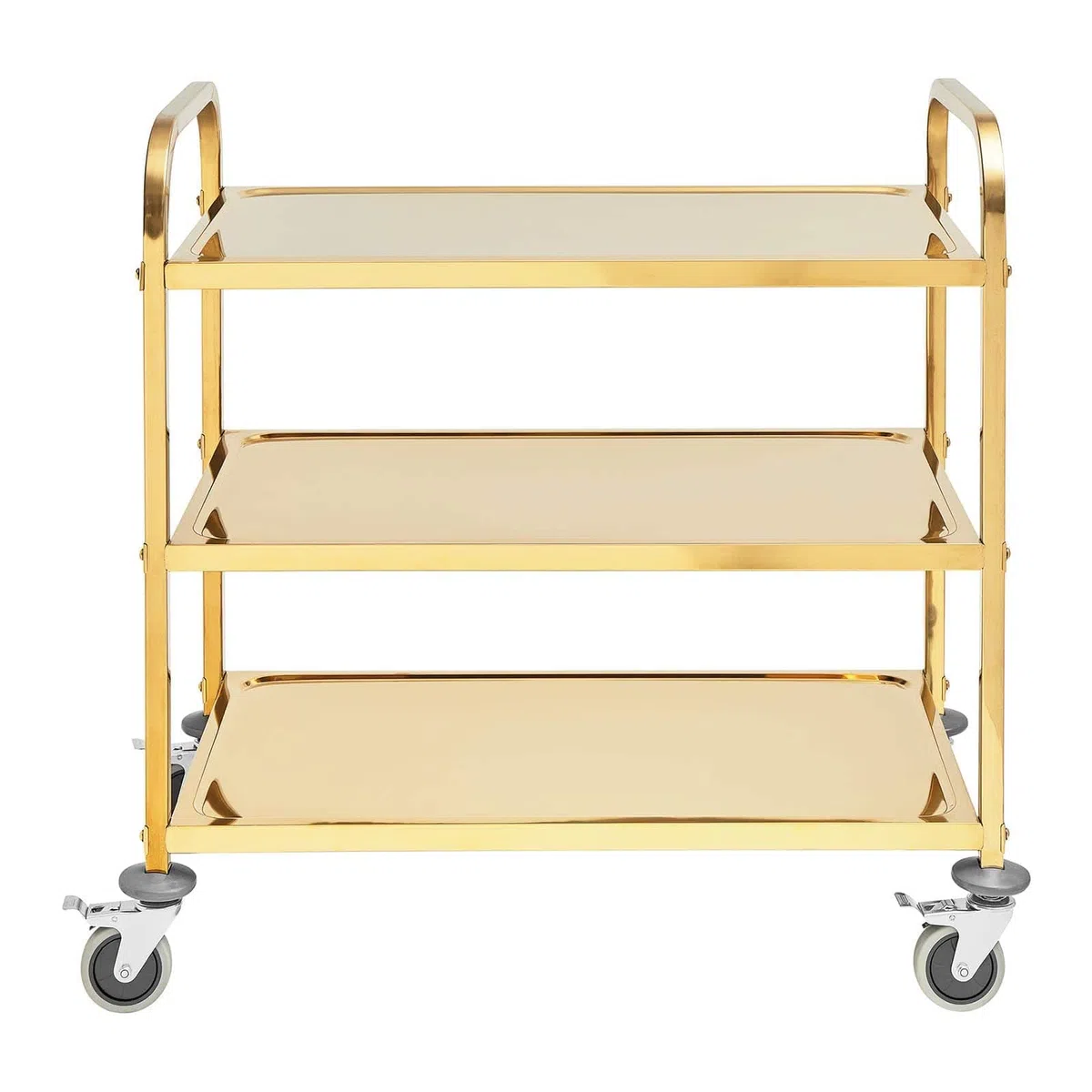 Royal Catering Carrello di Servizio RCSW 3.1G (3 ripiani, fino a 300 kg, ripiani: 89,5 x 49,5 cm)