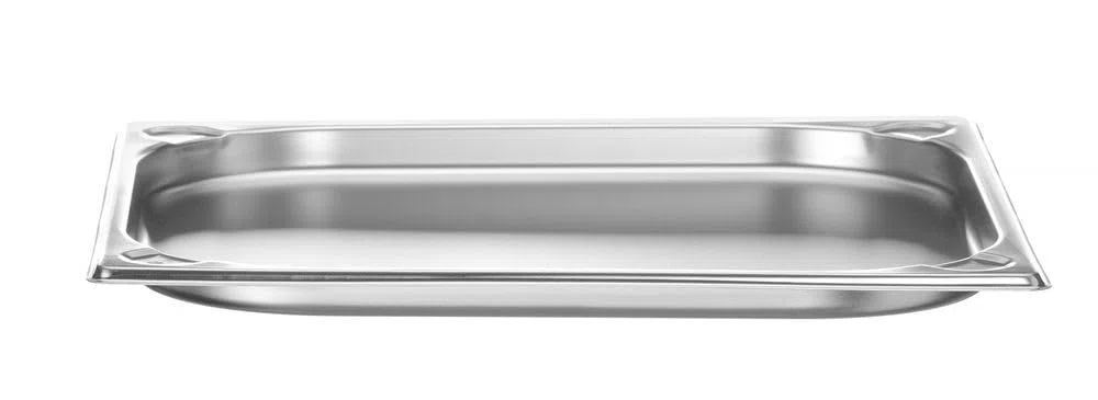 HENDI Contenitore Gastronorm GN 2/3, Kitchen Line, resistenza termica -40 °C a 250 °C, adatto a forno e bagnomaria, 1,5L, 354x325x(H) 20mm, acciaio inox