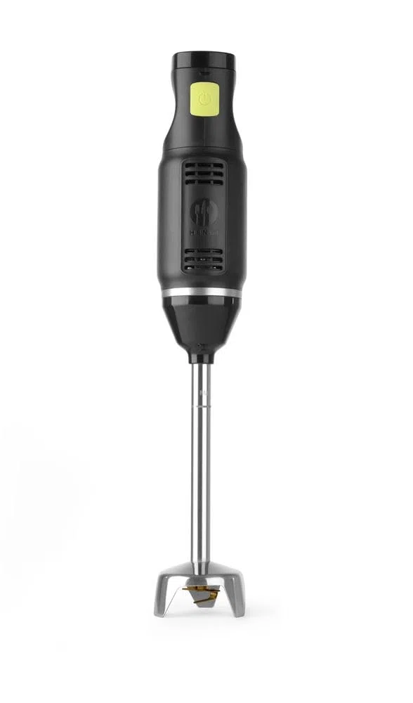 HENDI Frullatore a immersione, lama a croce in acciaio inox rivestita in titanio, 6 velocità con display LCD, miscelatore, frullatore a mano, mixer ad immersione, 230V, 250W, ø71x(H)444mm, ABS