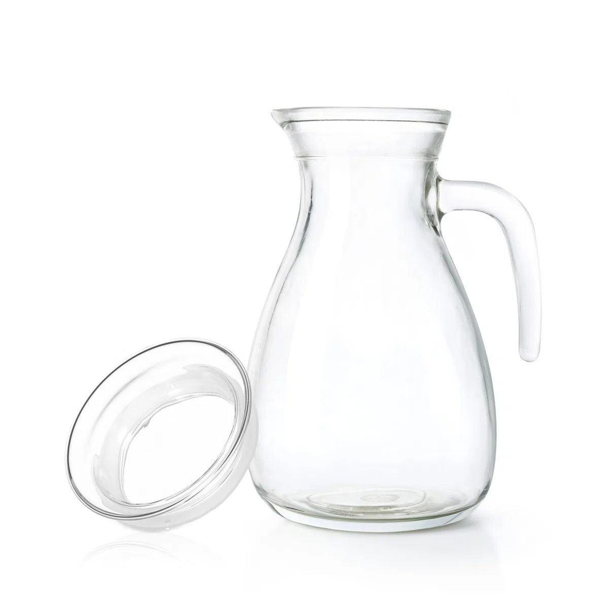 STAHAD Coperchio per Brocca in Vetro 2 Pezzi Tappo di Sostituzione in Silicone e Vetro Protegge Liquido Interno per Caraffa