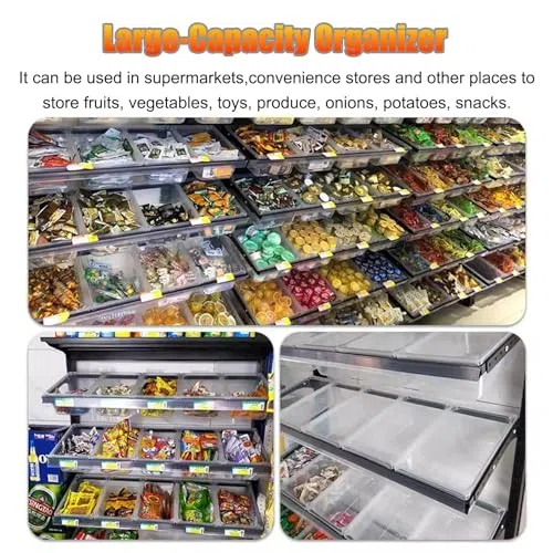 Scaffale di esposizione commerciale dello spuntino con la scatola trasparente staccabile per il supermercato e l'organizzazione all'ingrosso