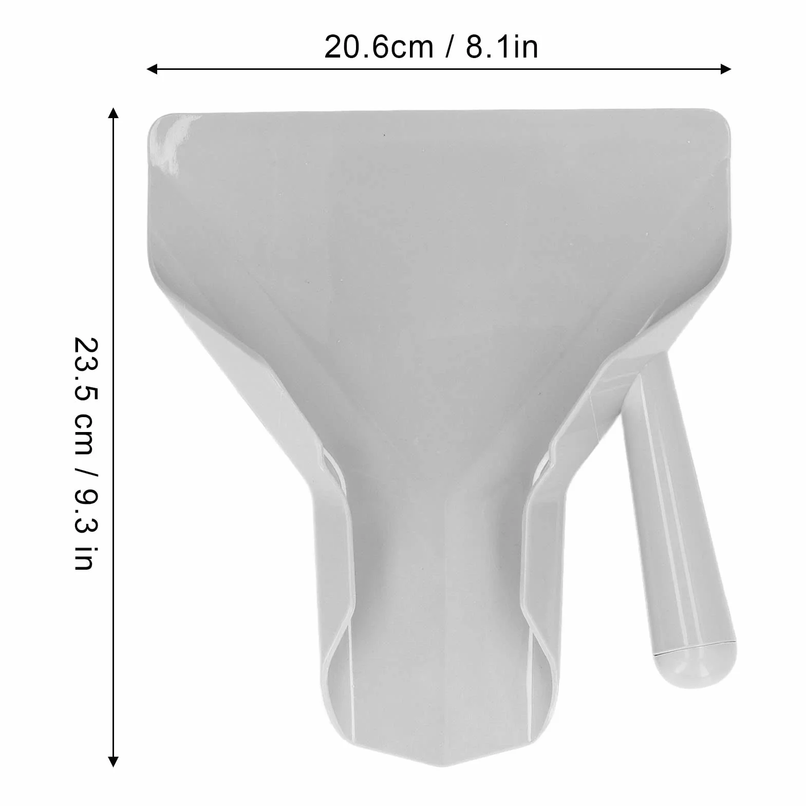 Paletta per Patatine Fritte 23,5x20,6cm, Cucchiaio Plastica Antiscivolo per Popcorn, Ghiaccio, Caramelle, Noci, Pala Multiuso con Manico Destro per Cucina,Casa,Ristorazione