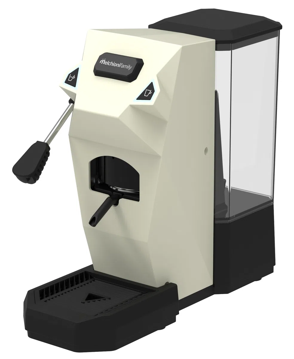 Melchioni Family | CIALDINA Macchina Caffè Espresso compatibile con Cialde E.S.E., 15 Bar, Serbatoio 1L, 2 Pulsanti Espresso e Lungo, Pompa Italiana, 550W