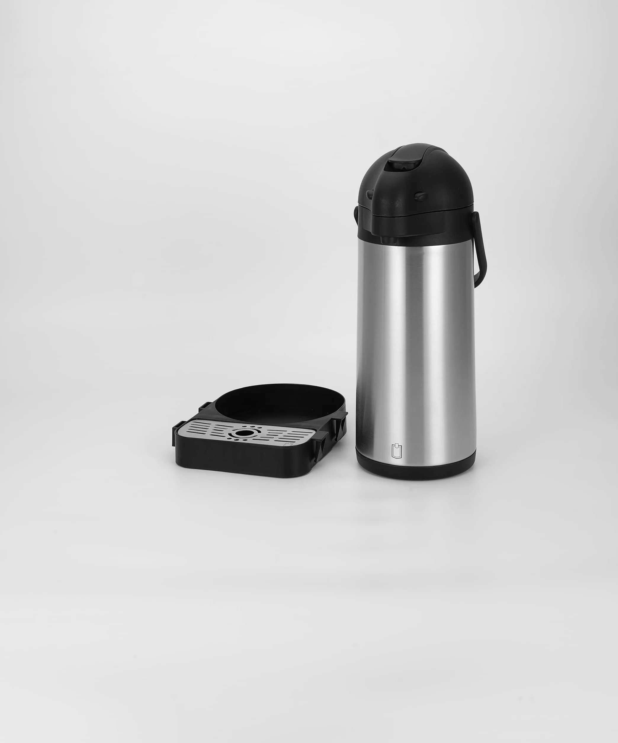 METRO Professional Vaschetta raccogli-Gocce per Dispenser di Bevande Airpot da 3-5 L, Polipropilene/Acciaio Inox