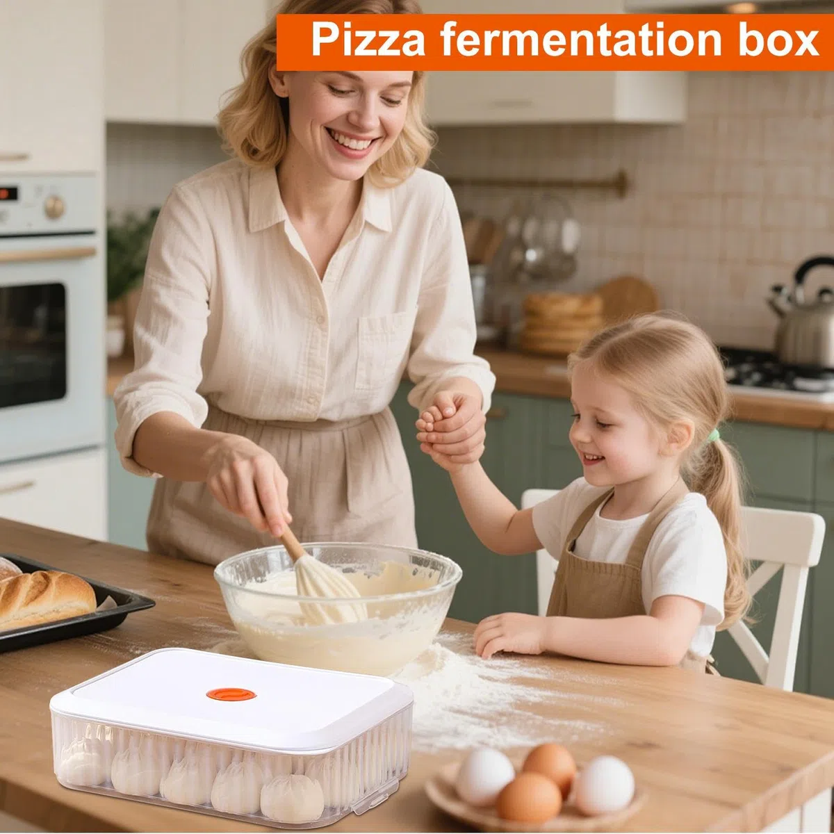 Scatola di lievitazione | Contenitore per fermentazione per cucina | Scatola per la prova non appiccicosa per cucina, forno, ristorante, pane, pizza