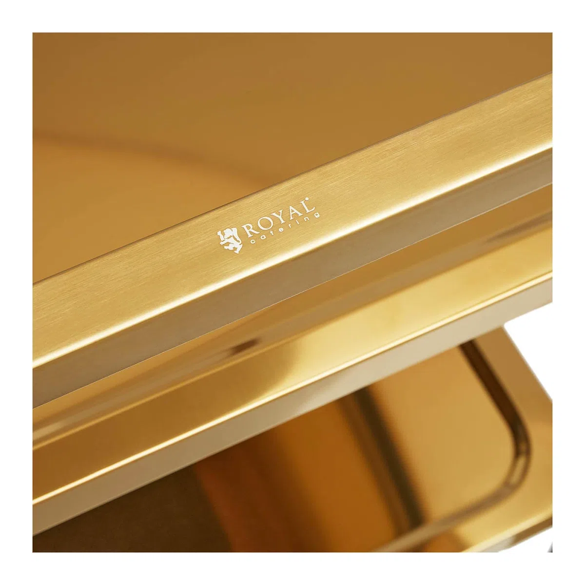 Royal Catering Carrello di Servizio RCSW 3.1G (3 ripiani, fino a 300 kg, ripiani: 89,5 x 49,5 cm)