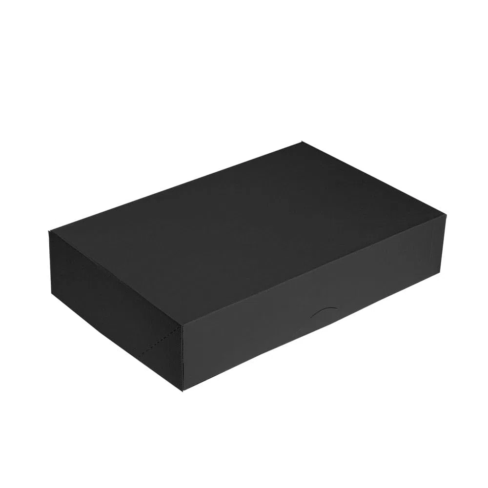 Garcia de Pou - 50 pezzi - Scatole Catering, Piatto 'Thepack' 250 G/M2 25 x 34 cm Nero Cartone Ondulato Nano-Micro