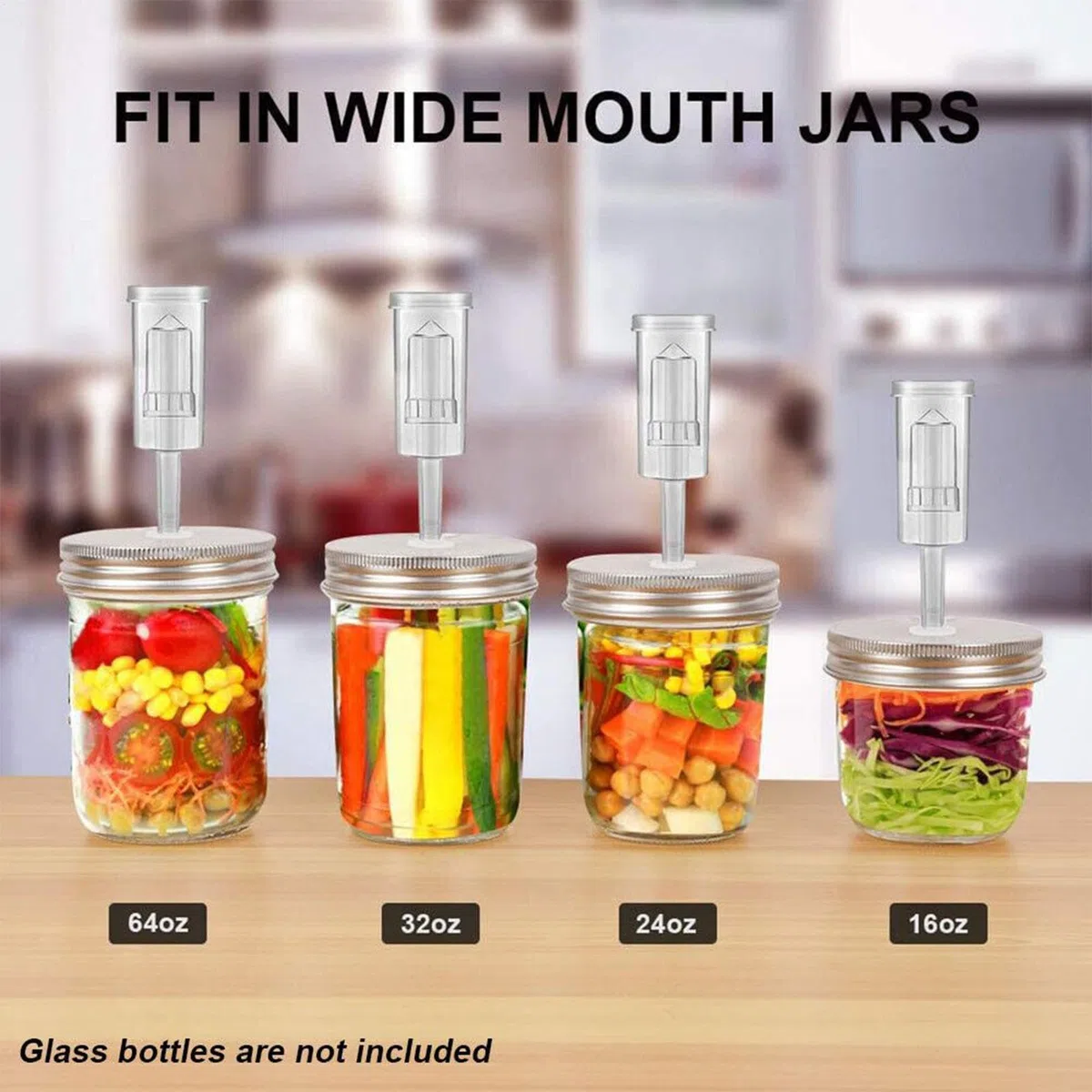 4 Coperchi Per Fermentatore, Gorgogliatore Fermentazione, Coperchi Per Barattolo Fermentazione Masons Jar Fermentation Lids 70mm (barattoli Non Inclusi)