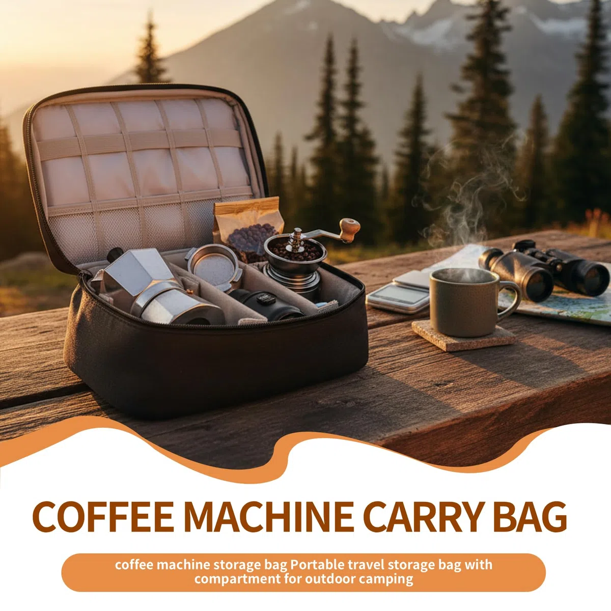 Borsa per il trasporto della macchina del caffè, borsa portatile di stoccaggio della macchina del caffè