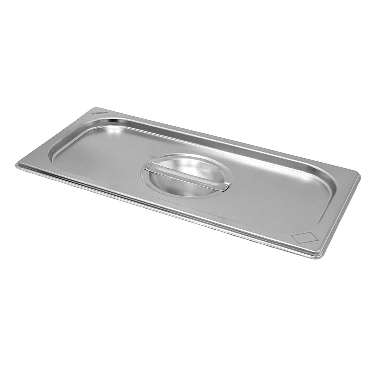 Comas Coperchio Gastronorm per Contenitori Vaschette Teglie, Acciaio Inox, con Manico Centrale - Lavabile in Lavastoviglie, Disponibile in Diverse Misure Secondo Standard Gastronorm (GN 1/1)