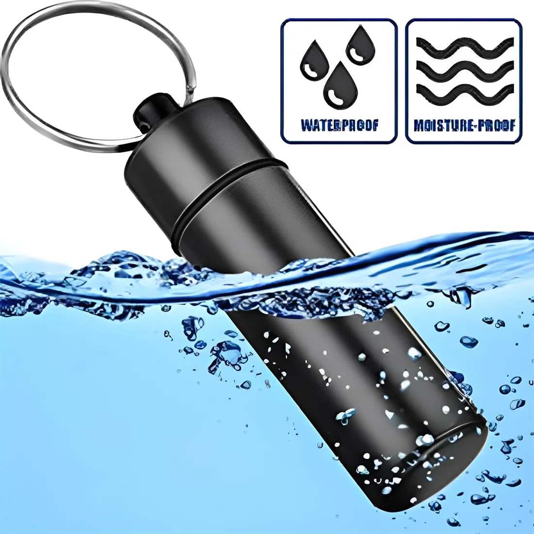 3 Pezzi Contenitore Per Pescare Con Cucchiaio Sniffare,55Mm Biberon Con Cucchiaio Telescopico, Scatola Di Metallo Con Cucchiaio Telescopico,Dispenser(Nero/Rosso/Blu)