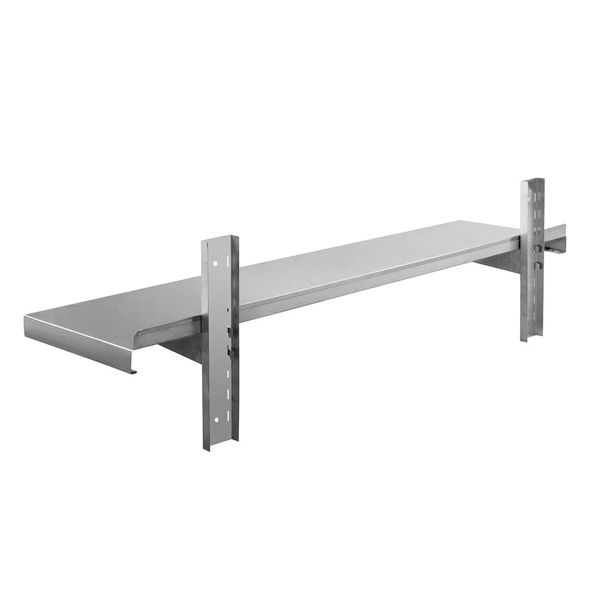 GastroHero Mensola da parete in acciaio inox, 80 x 40 cm, per gastronomia, scaffale in acciaio inox, con 1 ripiano, in acciaio inox, per cucina e gastro